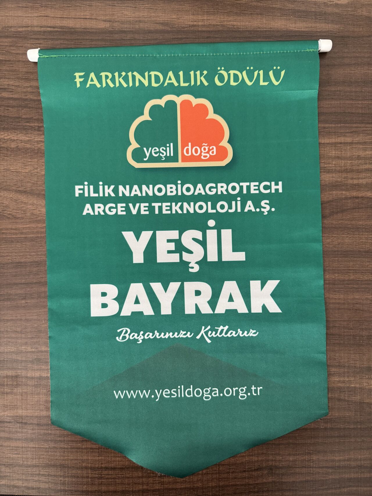 Şirketimize “Yeşil Bayrak Farkındalık Ödülü” verildi. 